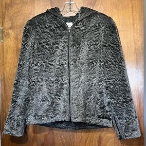 Oscar de la Renta, cropped, faux fur jacket, size 4